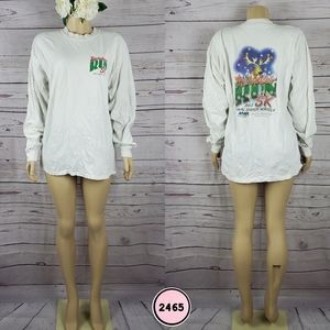 Oversized White Long Sleeve Shirt – Casual Loose Fit Basic Everyday Top